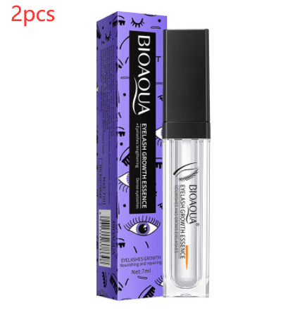 Moisturizing curling eyelash mascara by BIOAQUA, designed for eyelash growth and nourishment, in a clear tube with purple packaging.