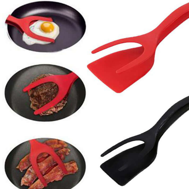 2 in 1 grip and flip tongs